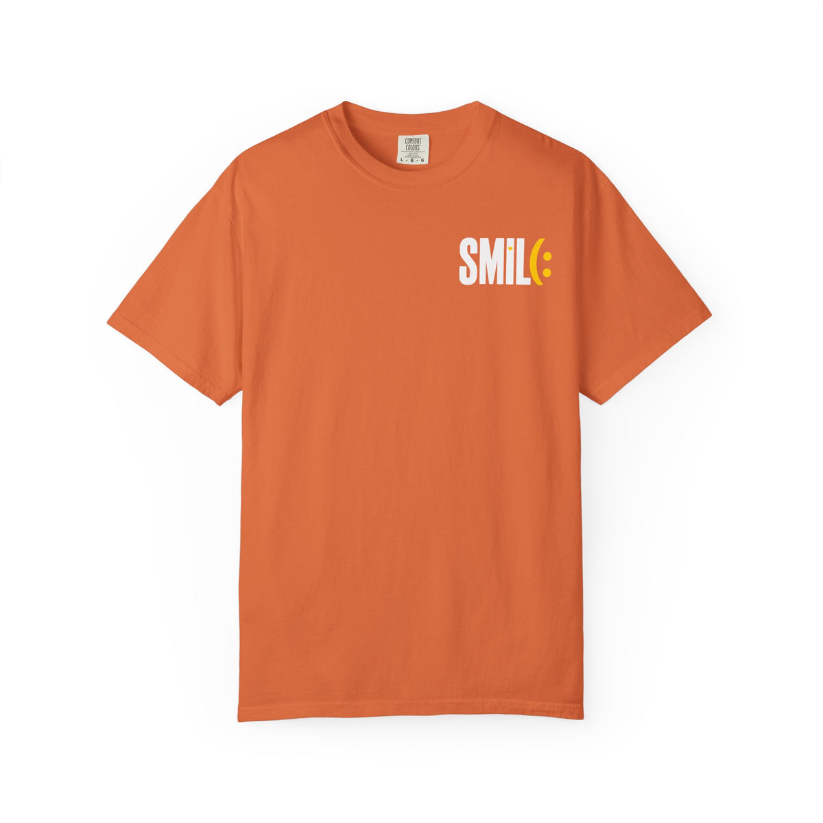 SMILE IT’S FREE! Front-and-Back Garment-Dyed Tee