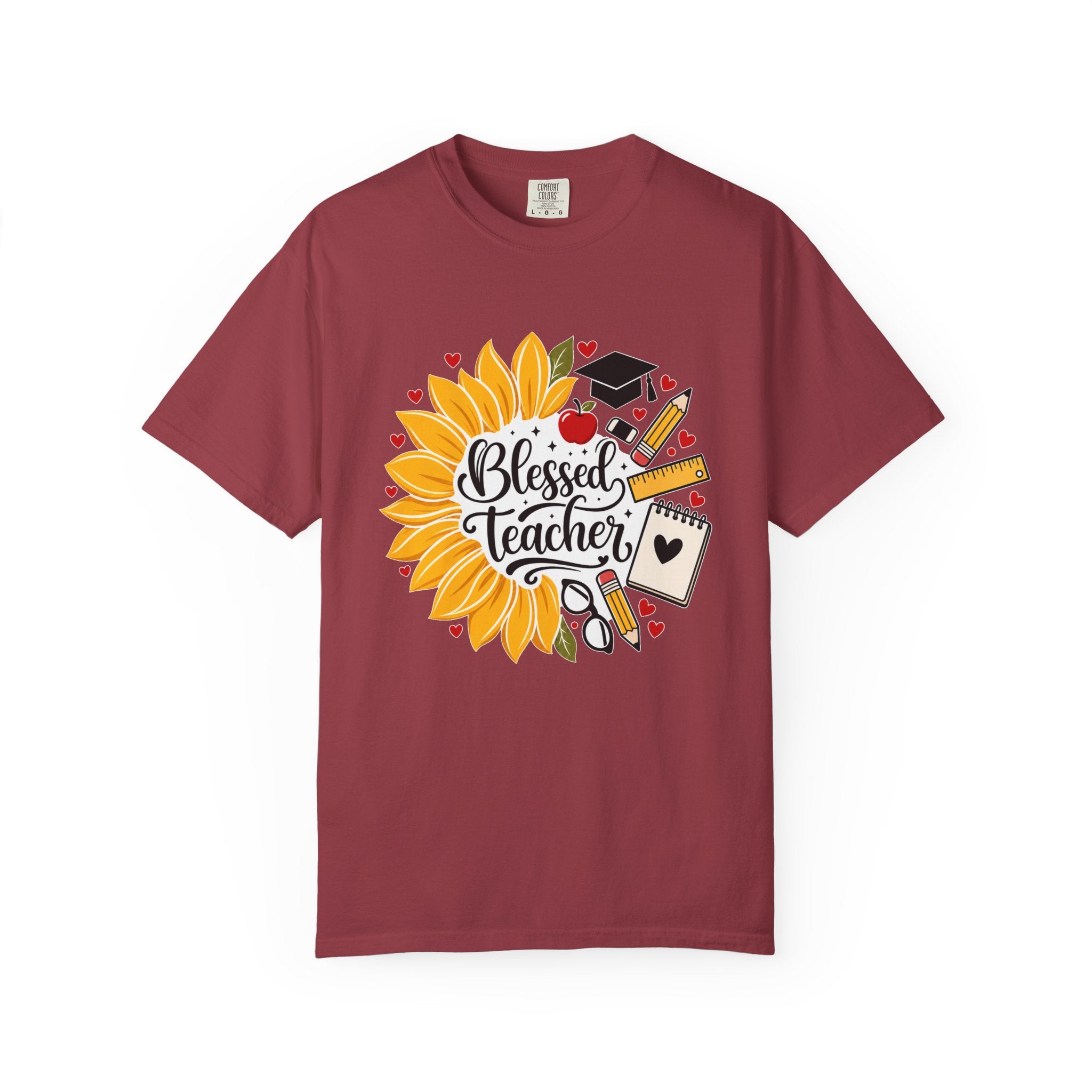 Blessed Teacher Heavyweight Tee 🌻📚✏️
