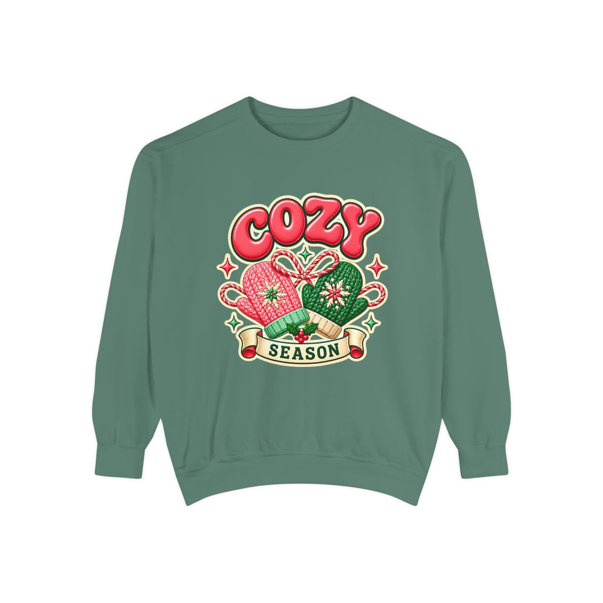 Cozy Season Christmas Sweatshirt 🧤🎄☕️