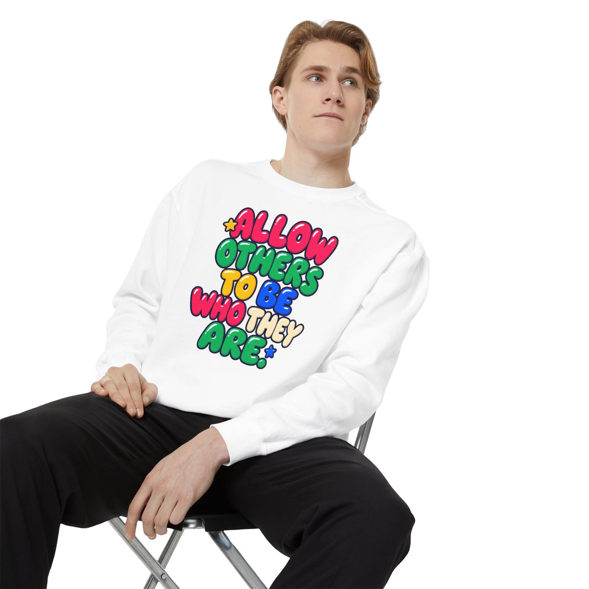 Allow Others to Be Who They Are Sweatshirt | Kindness & Acceptance Crewneck 🌼💛