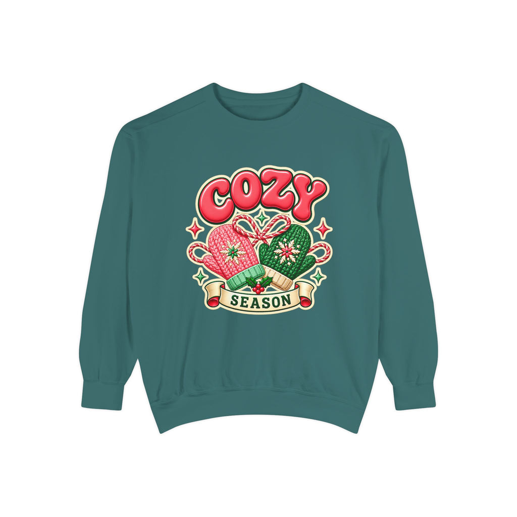 Cozy Season Christmas Sweatshirt 🧤🎄☕️