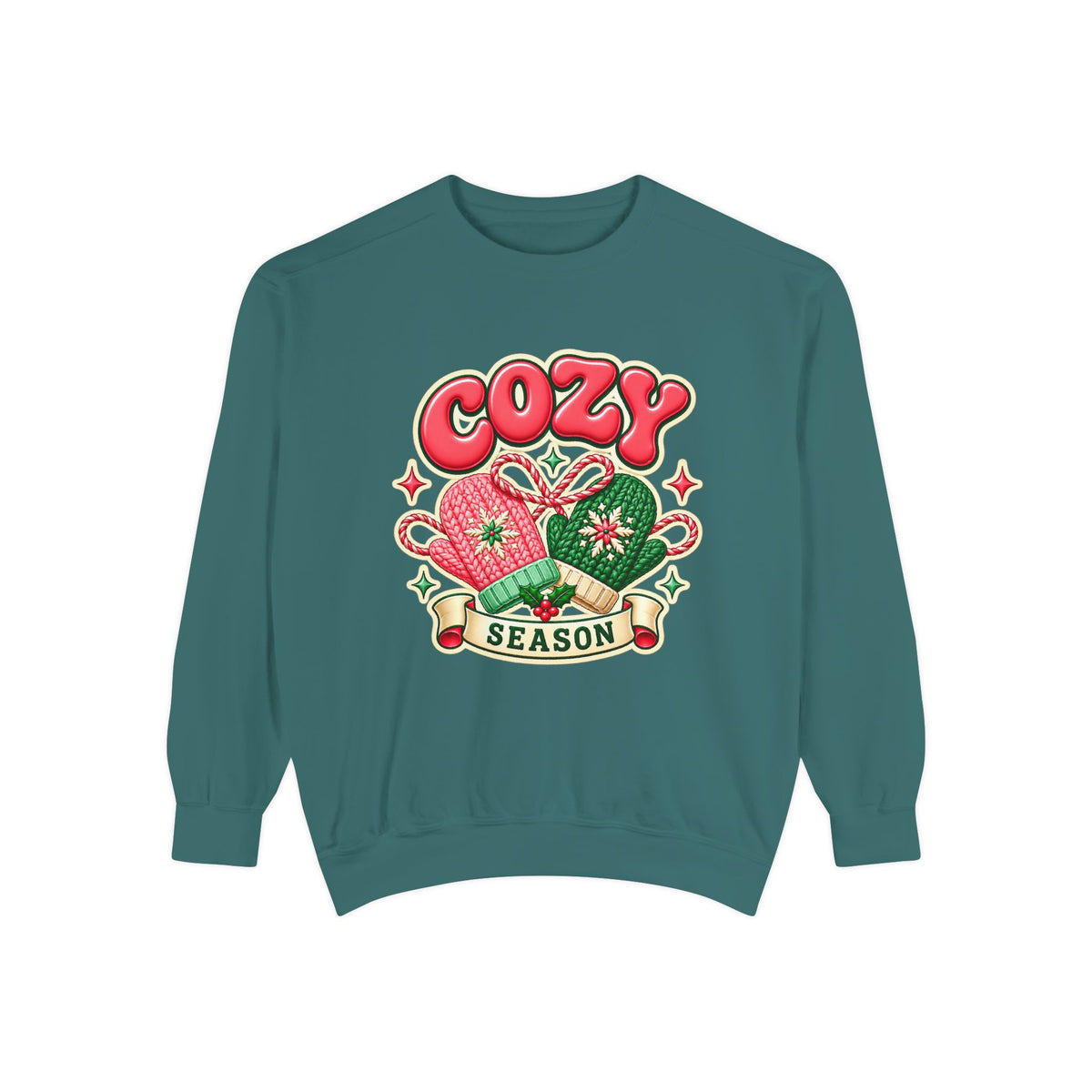Cozy Season Christmas Sweatshirt 🧤🎄☕️