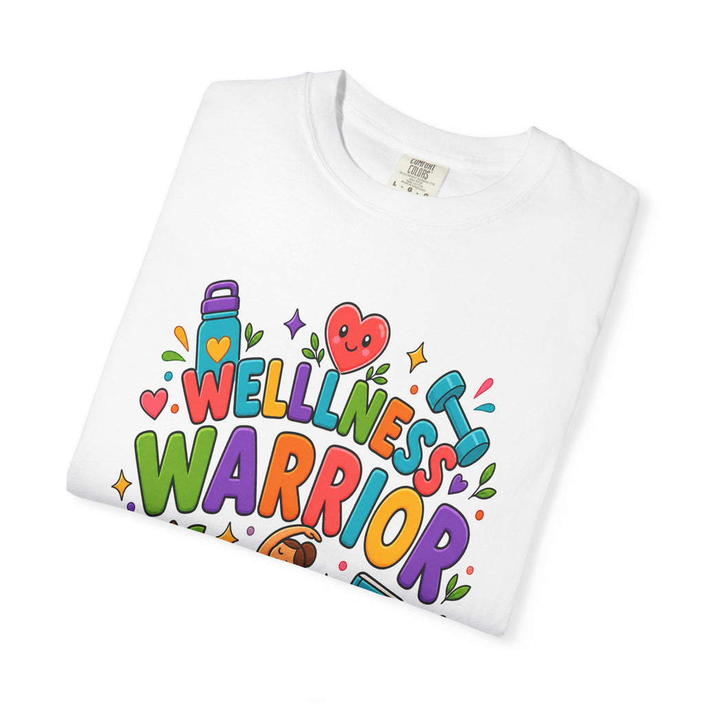Wellness Warrior Teacher Comfort Colors® Heavyweight Tee 🌈💪