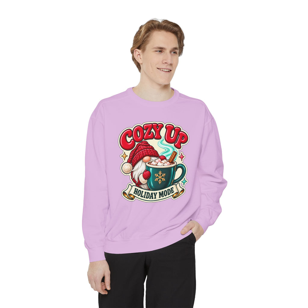 Cozy Up Christmas Mode Gnome Cocoa Sweatshirt