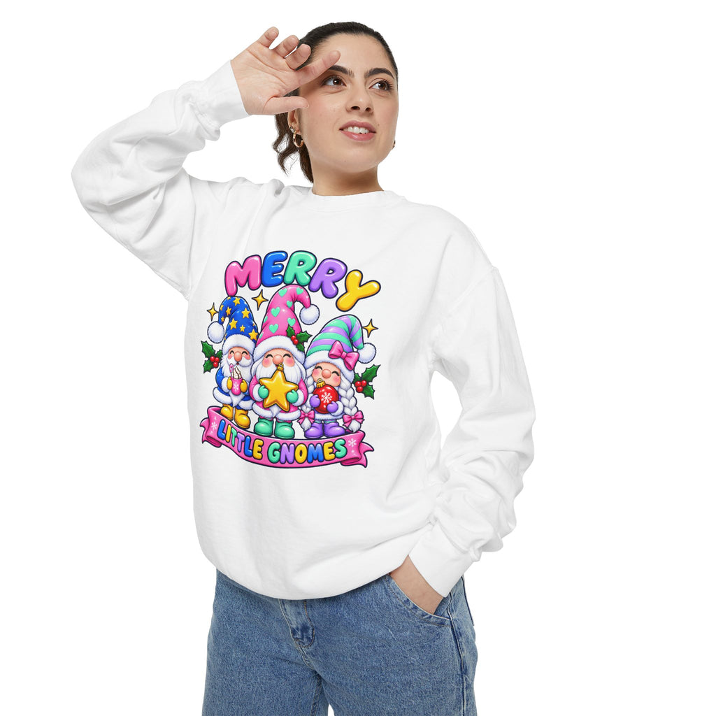 Merry Little Gnomes Sweatshirt Cute Christmas Holiday Crewneck