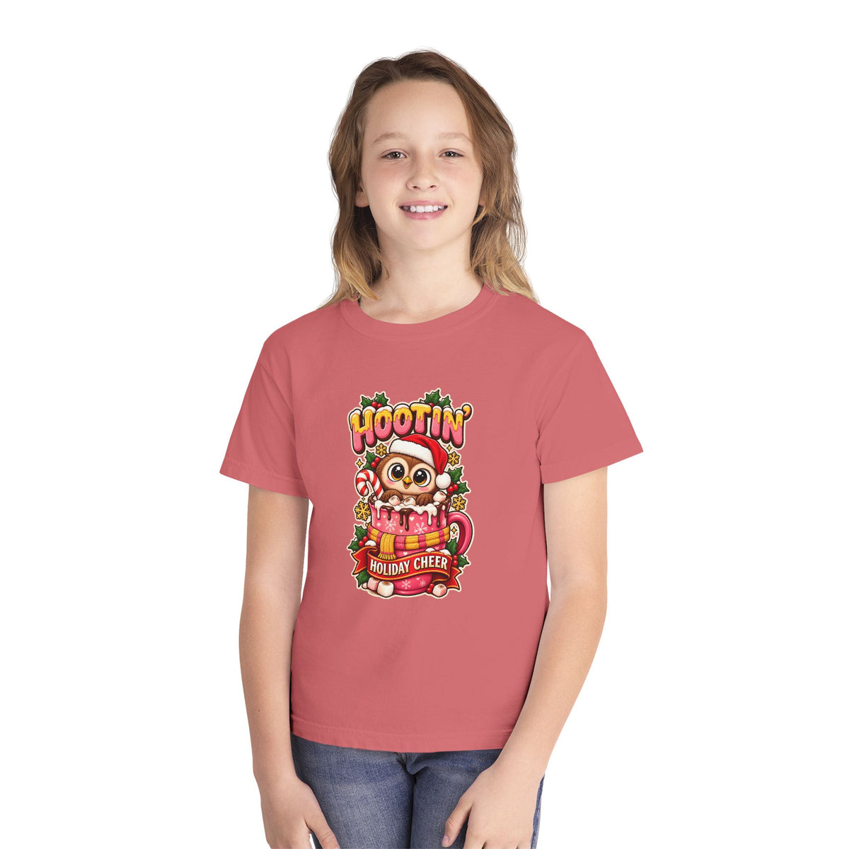 Hootin’ Christmas Cheer Youth Tee