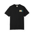 SMIL(: IT’S FREE. Charcoal & Plum Front-and-Back Tee