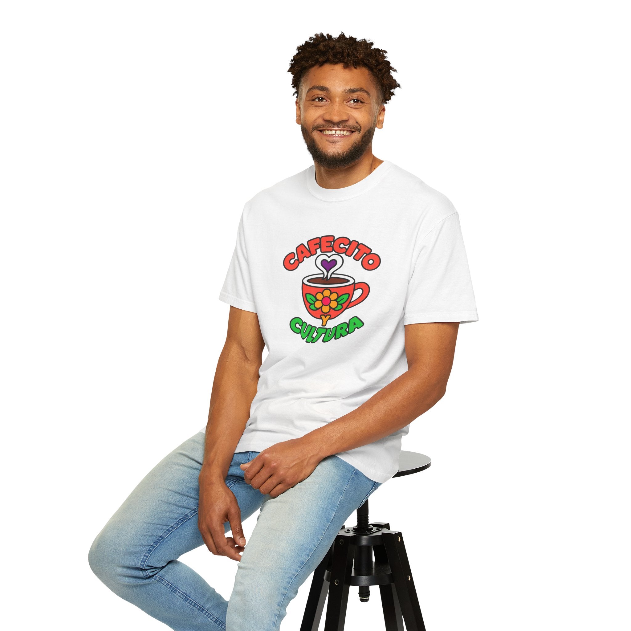 Cafecito Y Cultura Heavyweight Tee ☕🌼