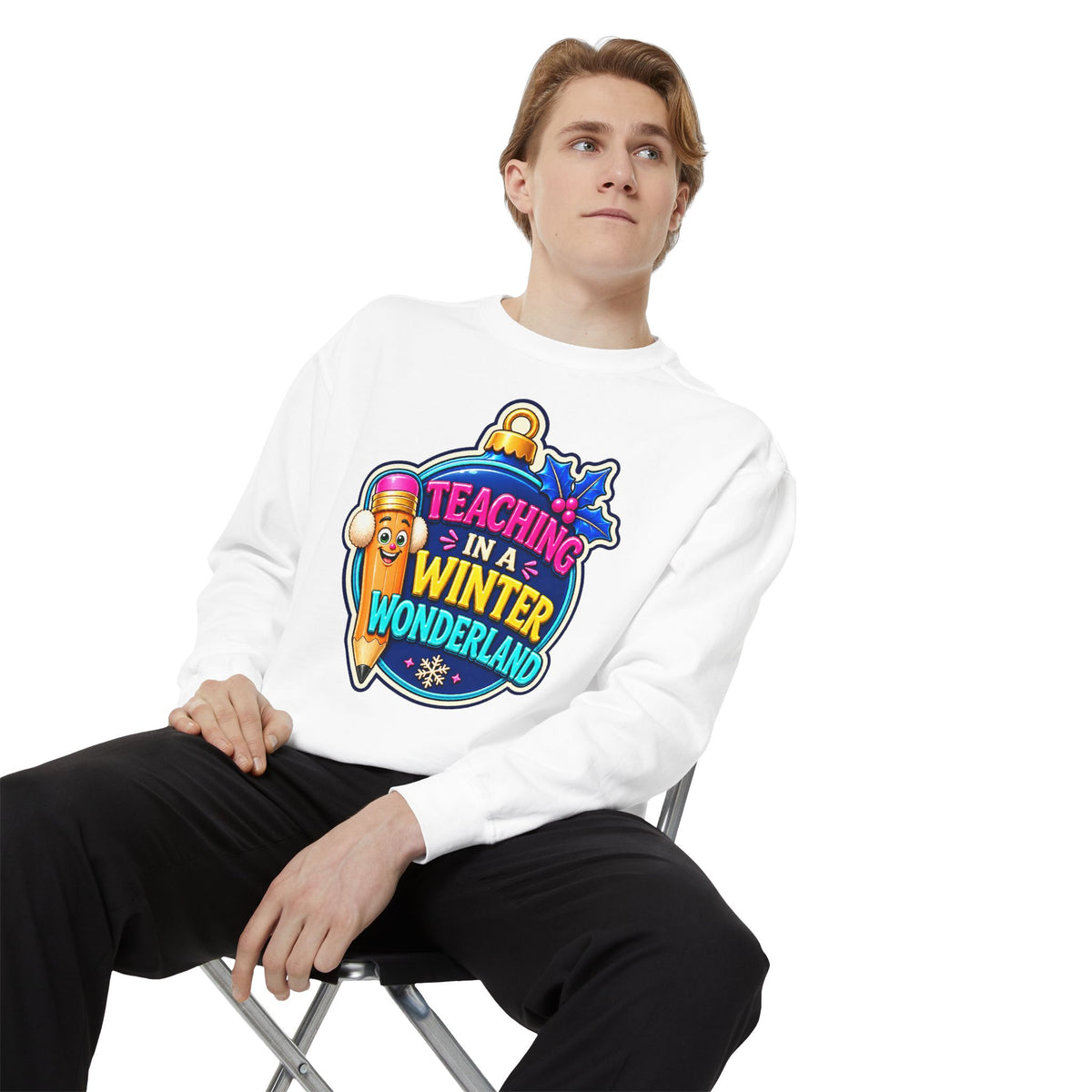 Teaching in a Winter Wonderland Christmas Sweatshirt
