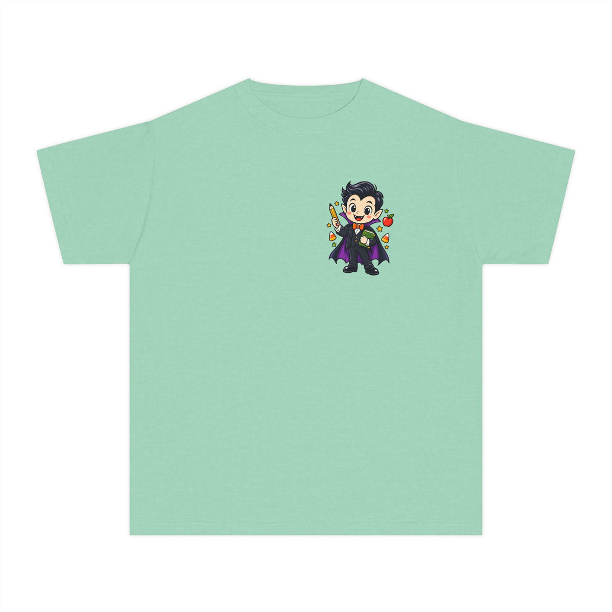 Vampire Trick-or-Treat Kids Tee — Cute Cartoon Vampire Halloween Shirt