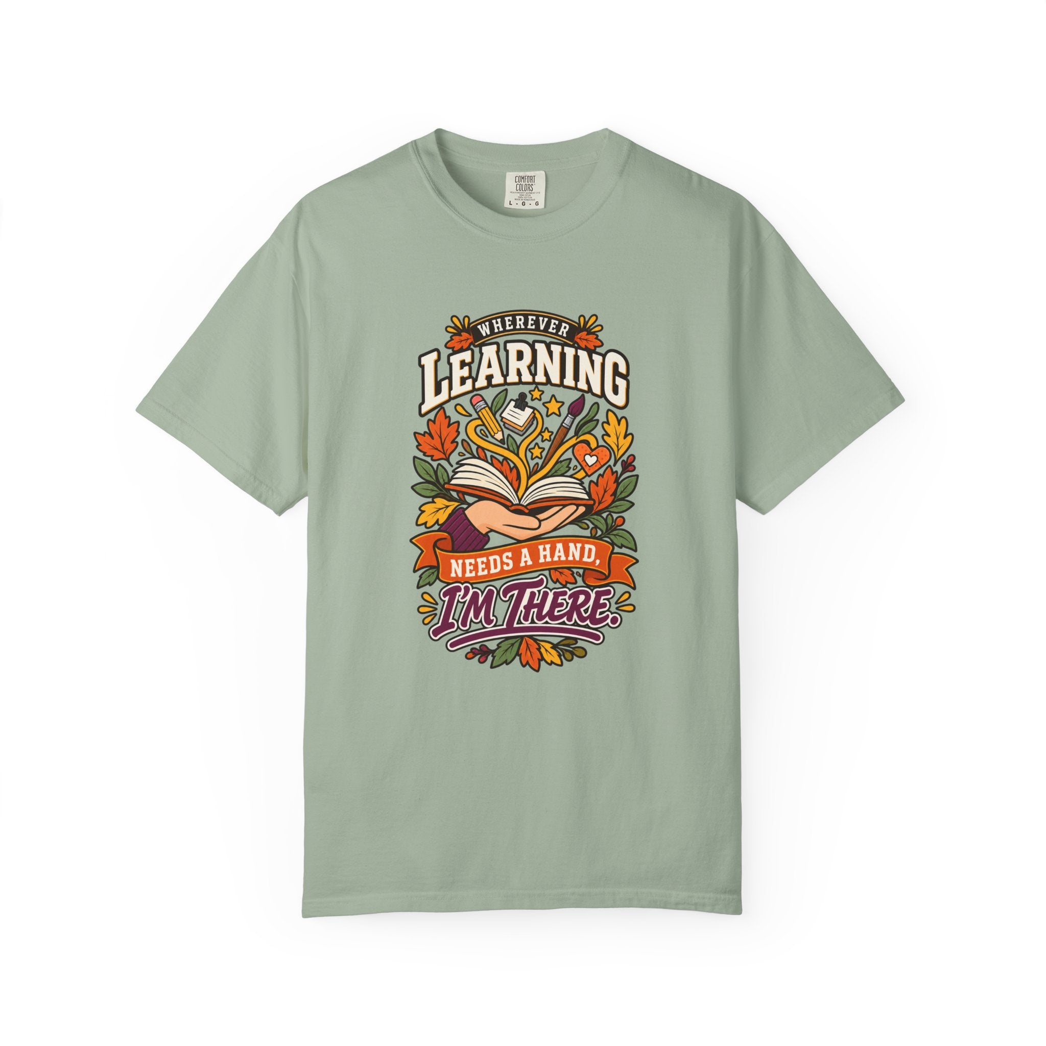 Wherever Learning Needs a Hand Teacher Heavyweight Tee 🍎📚