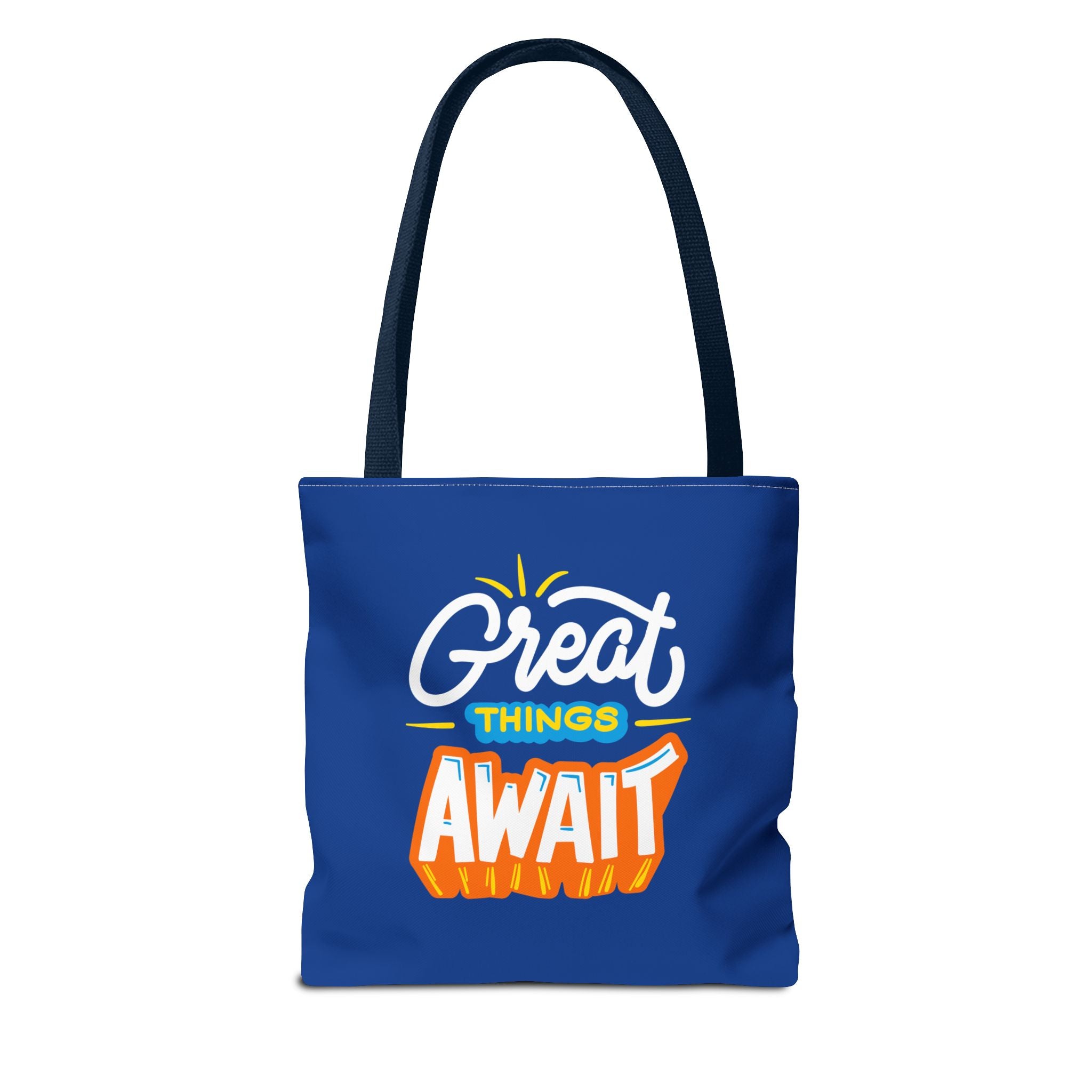 Learning Never Ends - Great Things Await Tote Bag (AOP)