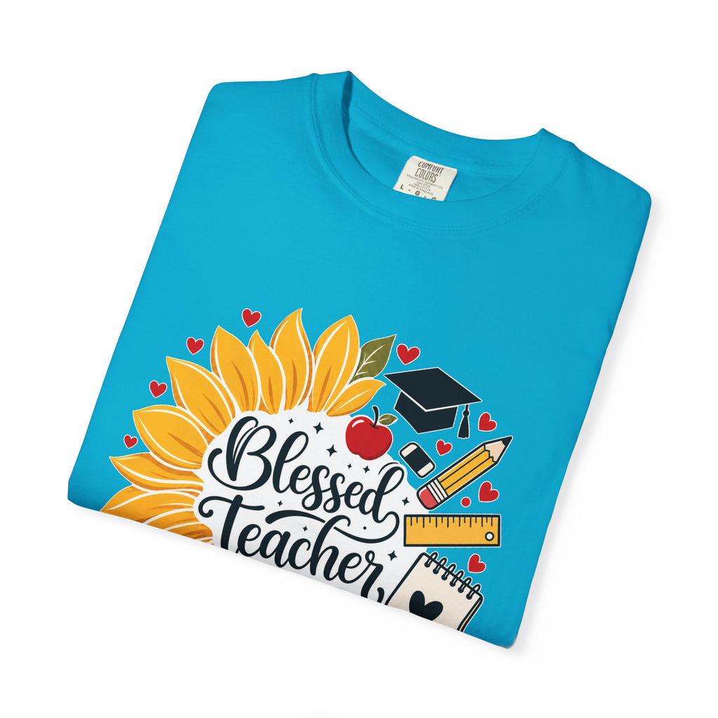 Blessed Teacher Heavyweight Tee 🌻📚✏️