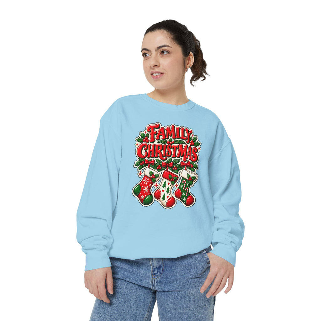 Family Christmas Stocking Holiday Sweatshirt