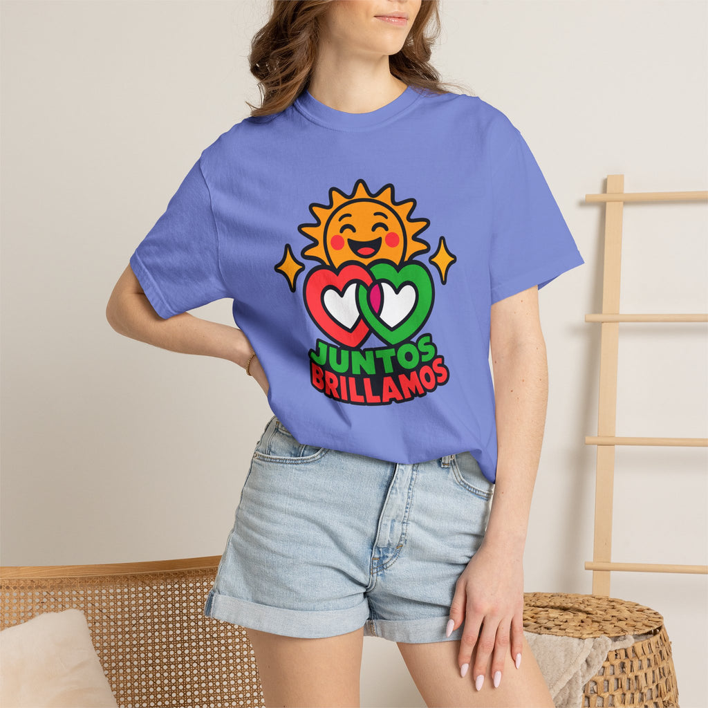 Juntos Brillamos Latino Heritage Heavyweight Tee ☀️❤️