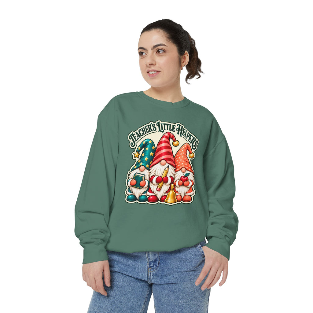 Teachers Little Helpers Gnome Christmas Sweatshirt