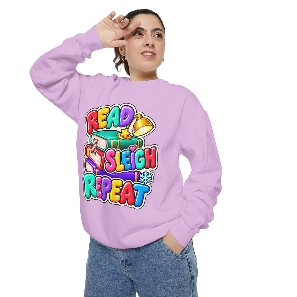 Read, Sleigh, Repeat Christmas Sweatshirt 📚🔔❄️
