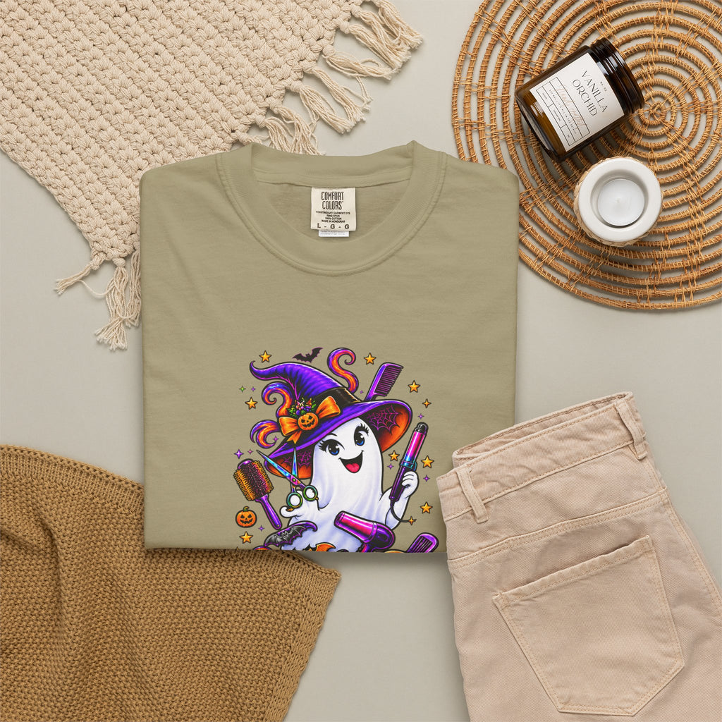 Spooky Stylist Halloween Tee – Adult Unisex Beauty Salon Party Shirt