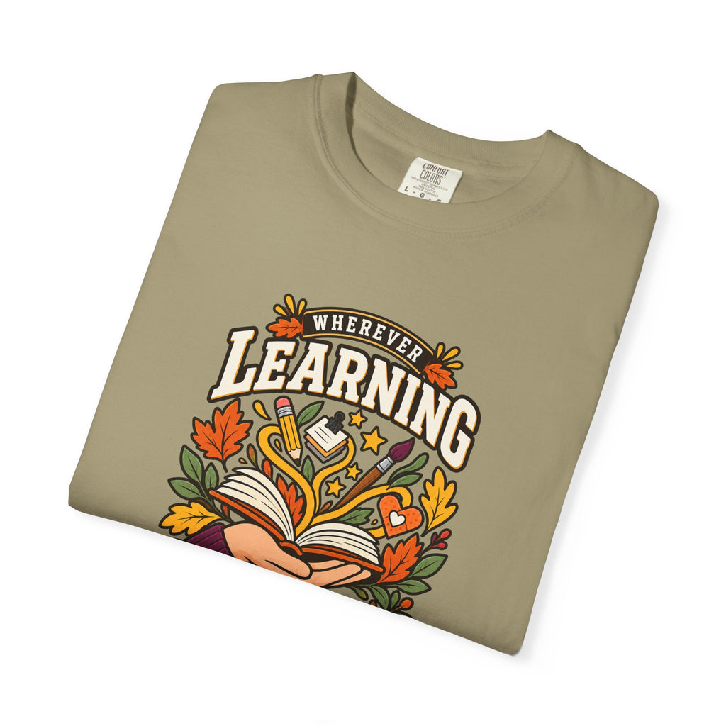 Wherever Learning Needs a Hand Teacher Heavyweight Tee 🍎📚