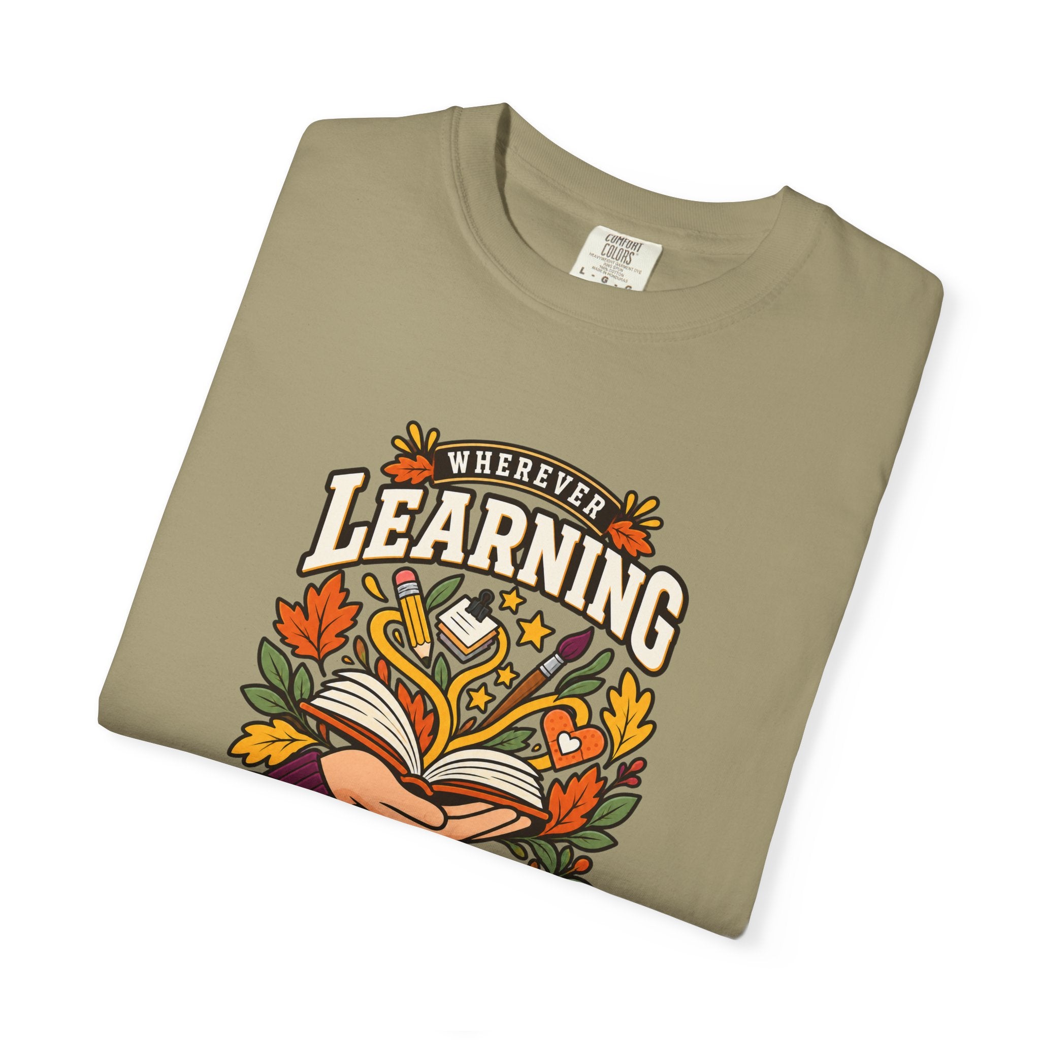 Wherever Learning Needs a Hand Teacher Heavyweight Tee 🍎📚