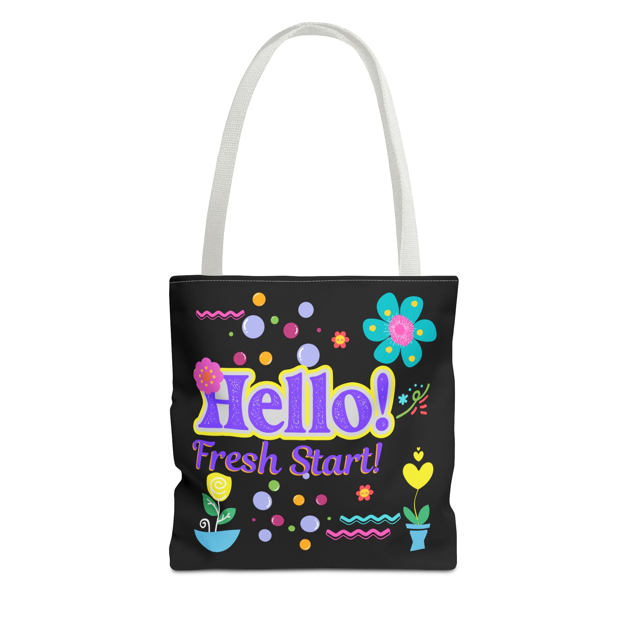 Hello Fresh Start / You've Got This" Retro Two-Sided Tote Bag
