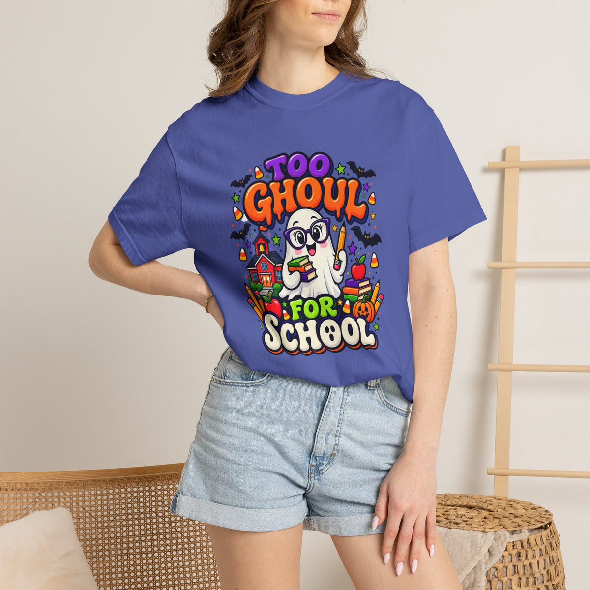 Too Ghoul for School T-Shirt — Cute Halloween Ghost Back-to-School Tee
