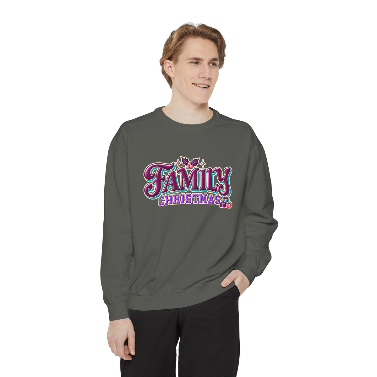 Family Christmas Retro Holiday Sweatshirt