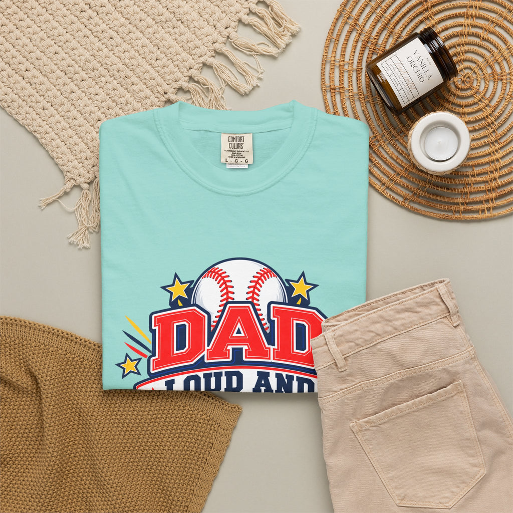 Baseball Dad Loud and Proud Comfort Colors® Tee ⚾️⭐