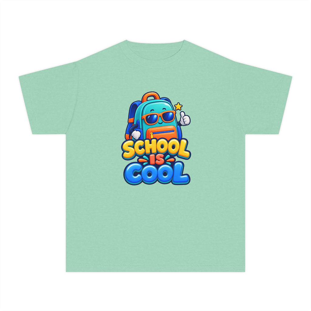 🎒 School Is Cool Backpack Cartoon Kids Tee