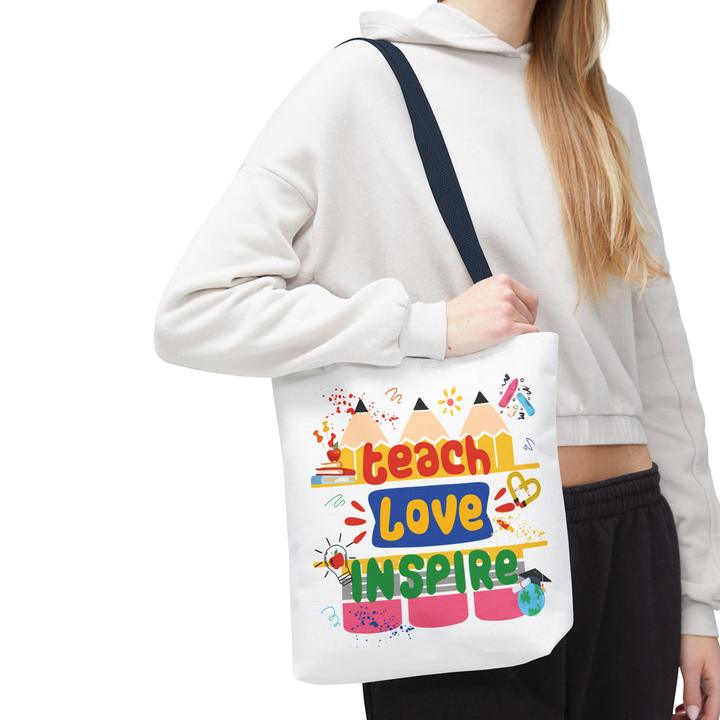 Teach Love Inspire - Double-Sided Teacher Tote Bag