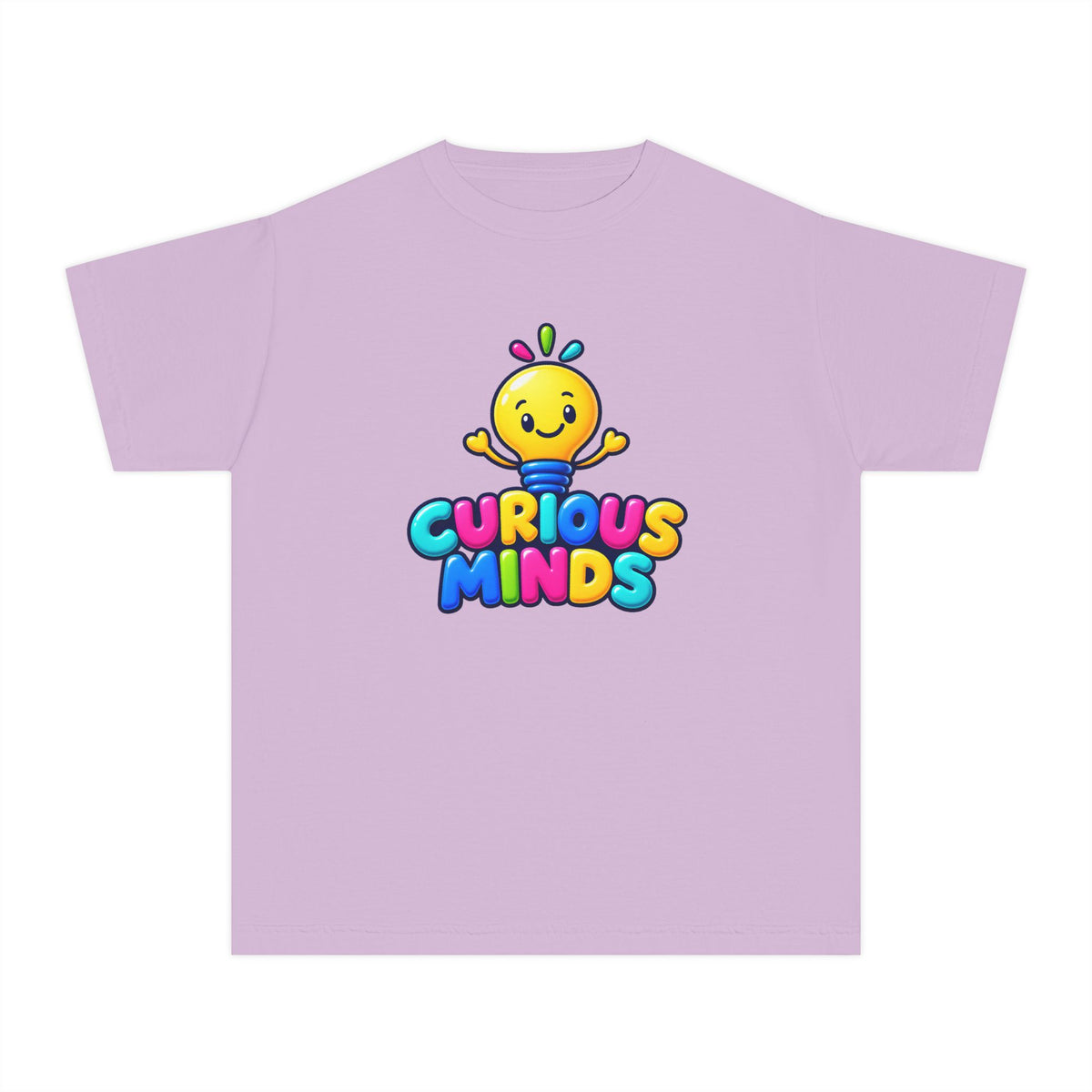 💡 Curious Minds Kids Tee Colorful Happy Character