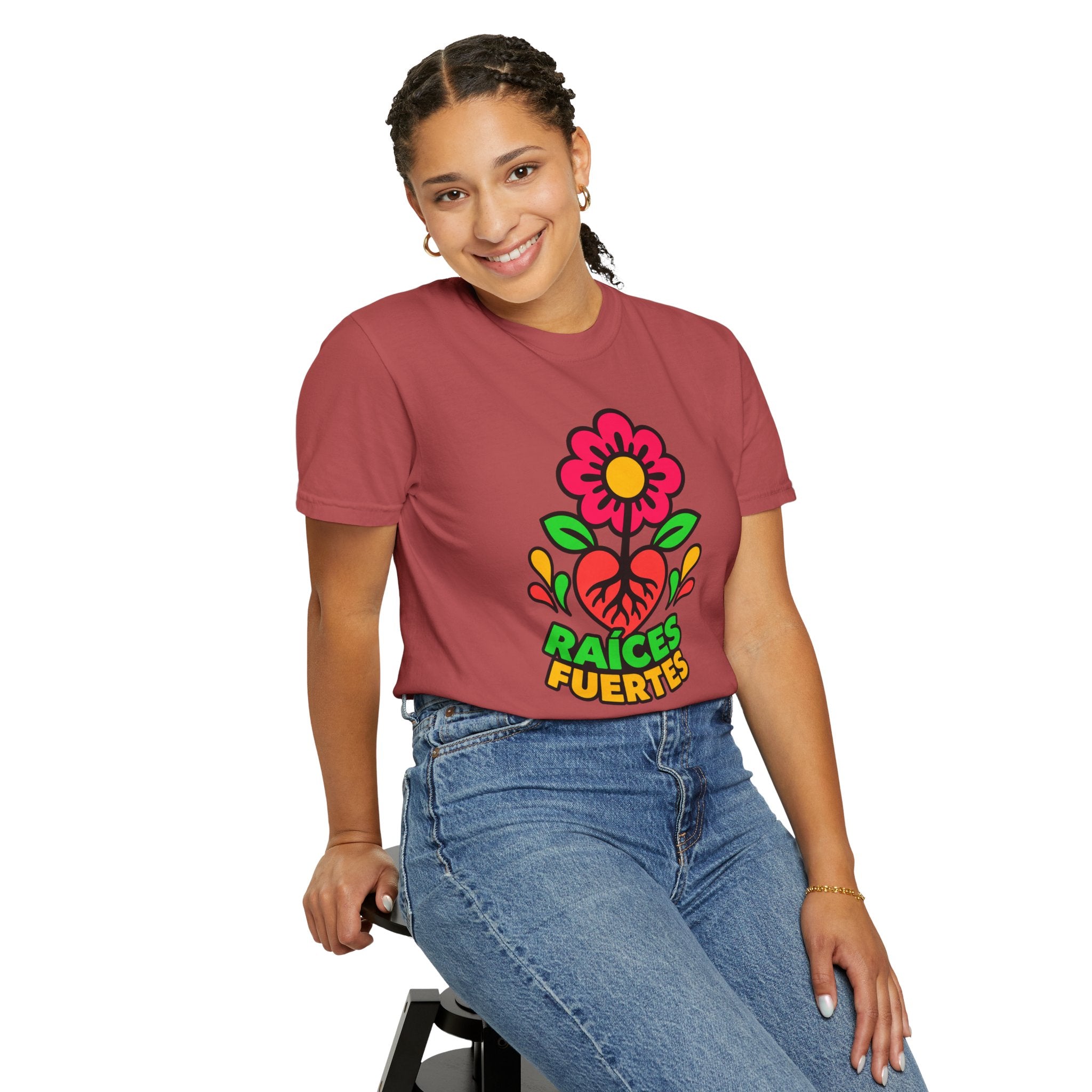 Raíces Fuertes Latino Heritage Heavyweight Tee 🌺❤️