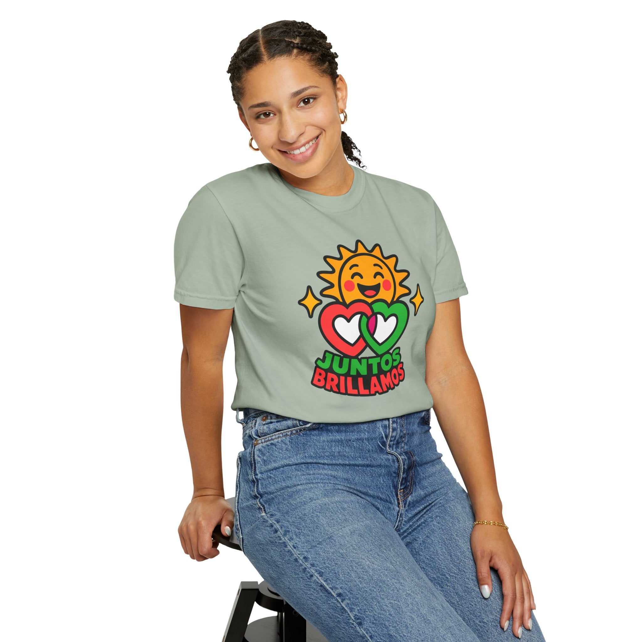 Juntos Brillamos Latino Heritage Heavyweight Tee ☀️❤️