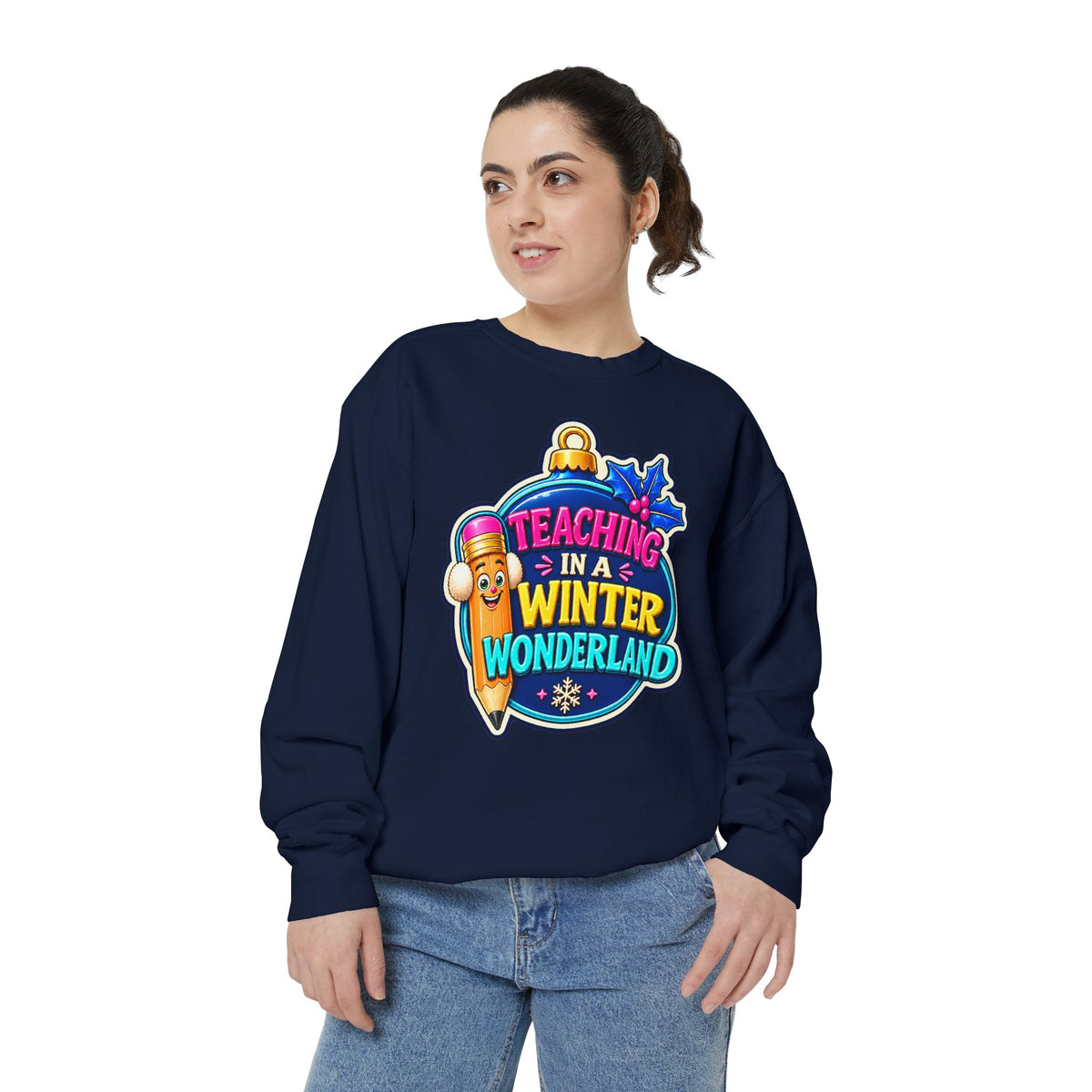 Teaching in a Winter Wonderland Christmas Sweatshirt