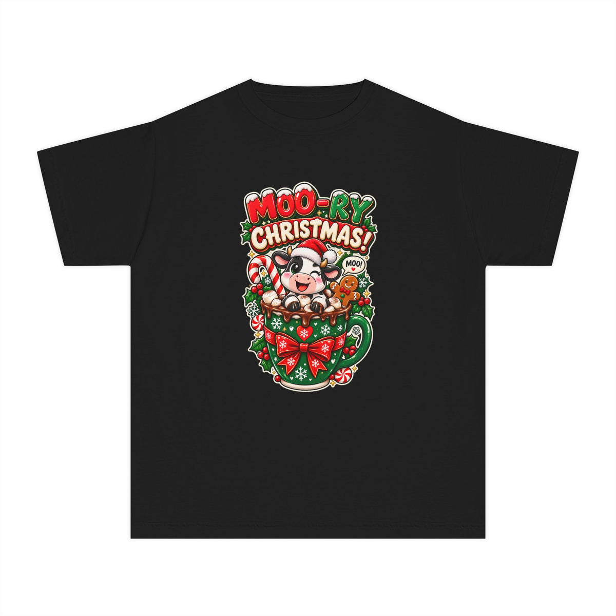 MOO-RY Christmas Youth Tee