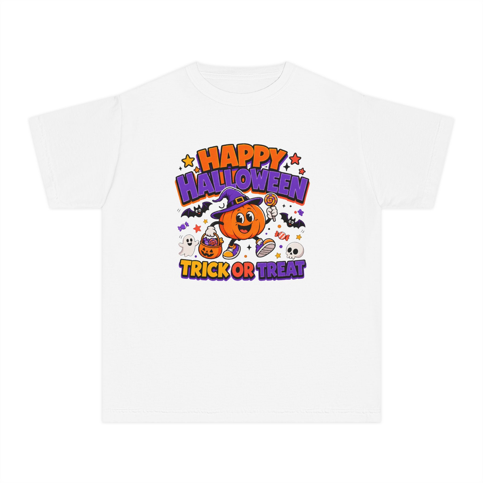 Happy Halloween Youth Trick-or-Treat Retro Tee 🎃✨