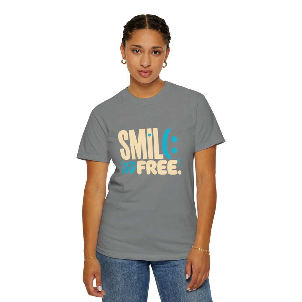 SMIL(: It’s Free Garment-Dyed Graphic Tee
