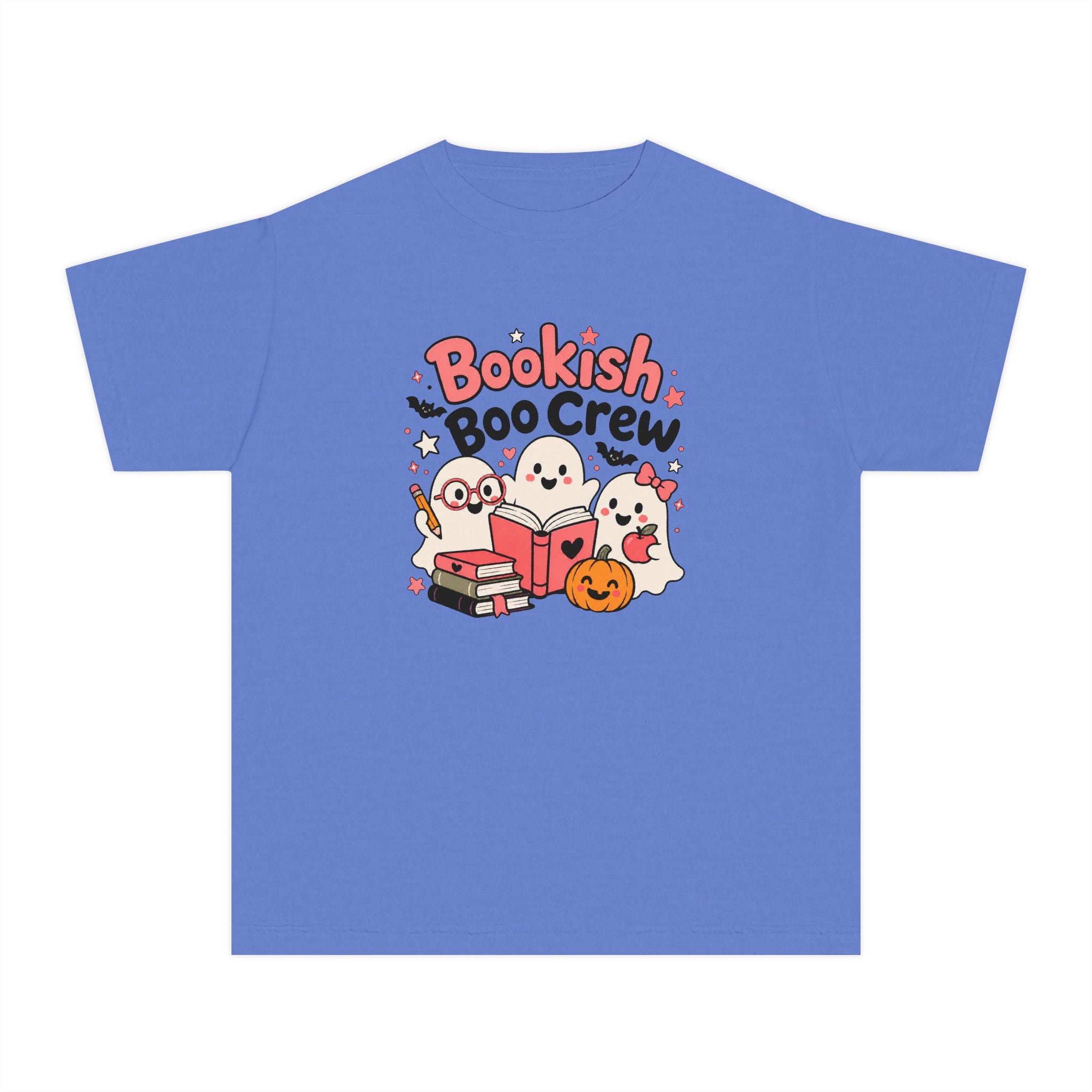 Bookish Boo Crew Youth Halloween Tee 📚👻