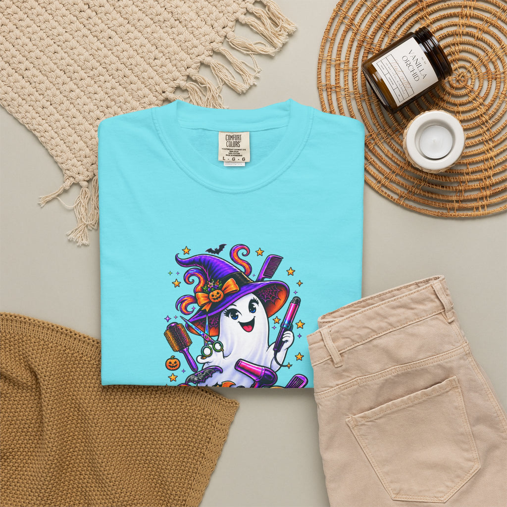 Spooky Stylist Halloween Tee – Adult Unisex Beauty Salon Party Shirt