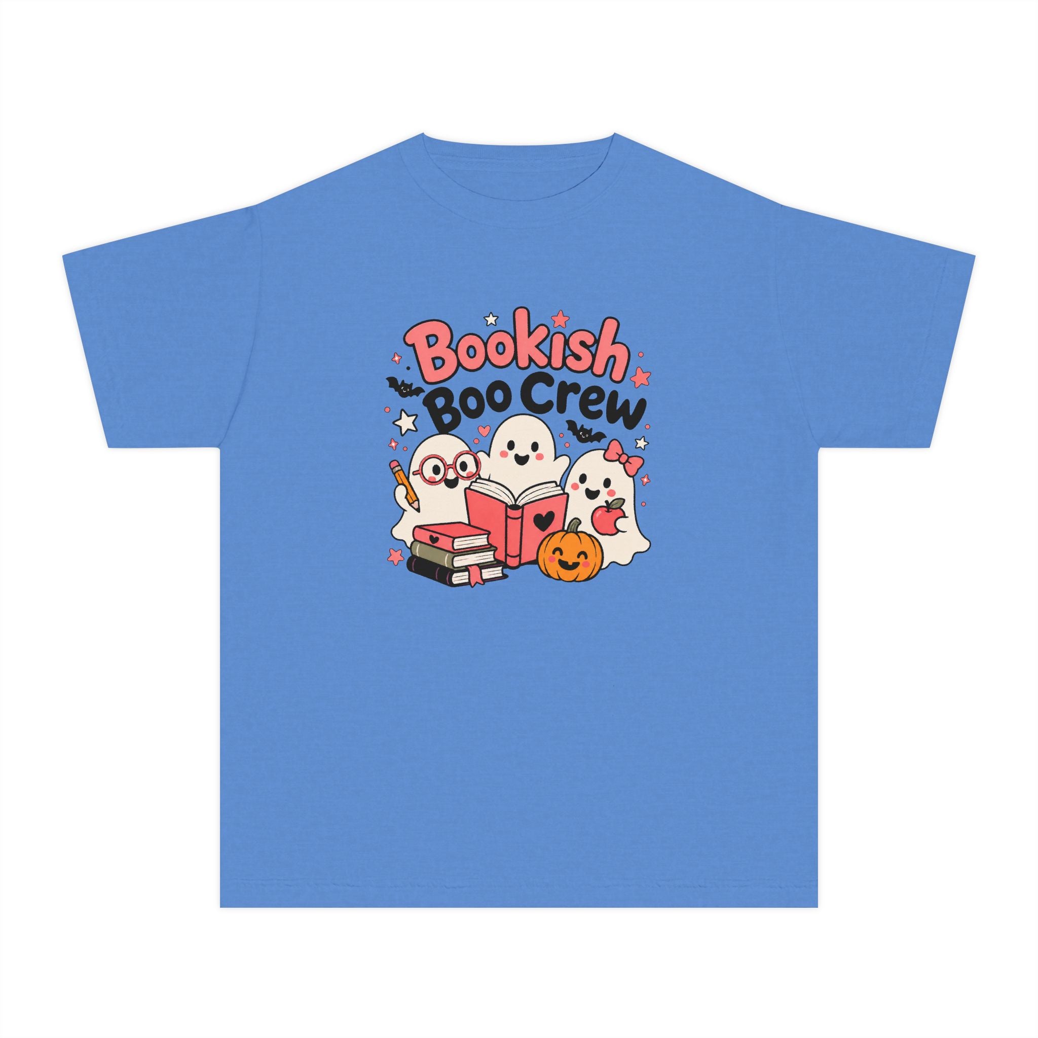 Bookish Boo Crew Youth Halloween Tee 📚👻