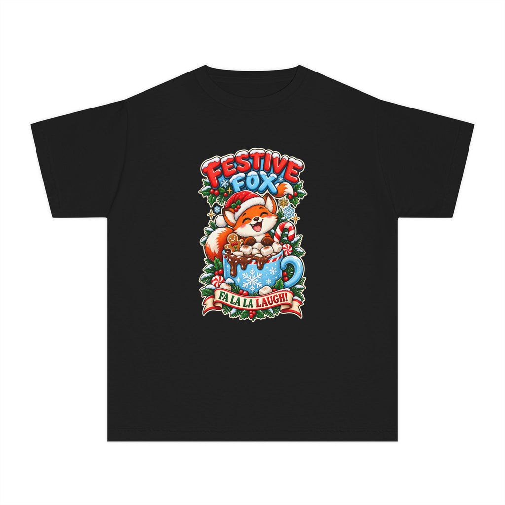 Festive Fox “Fala La Laugh!” Youth Christmas Tee