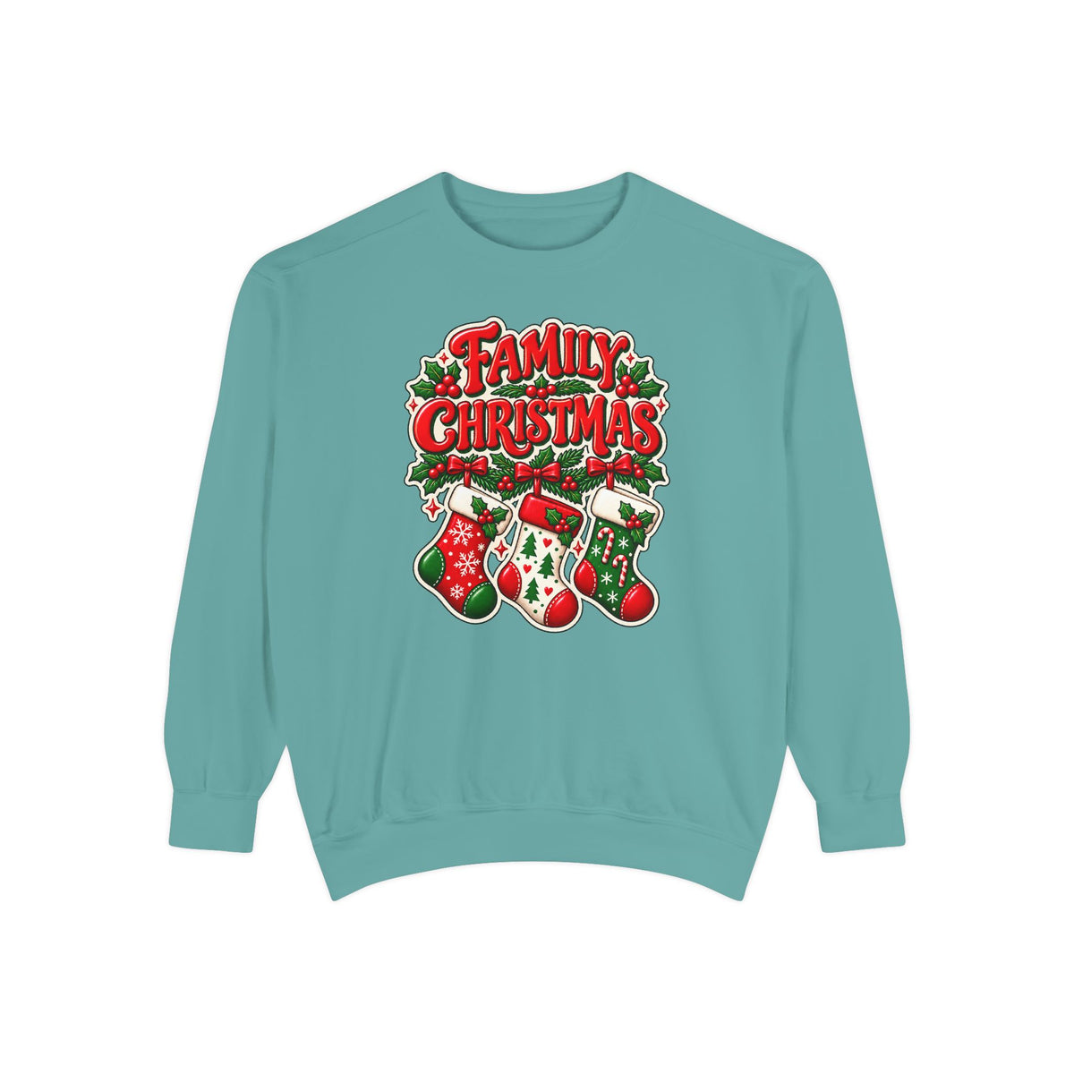 Family Christmas Stocking Holiday Sweatshirt