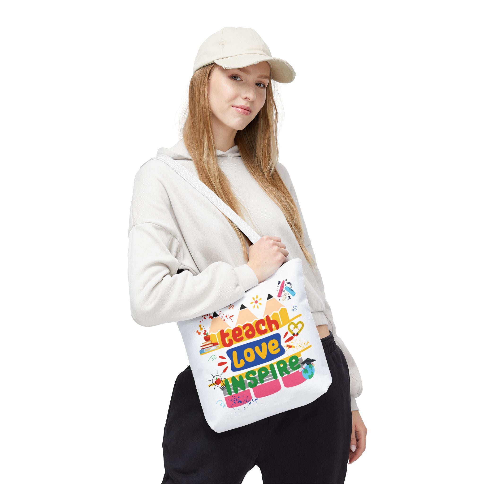 Teach Love Inspire - Double-Sided Teacher Tote Bag