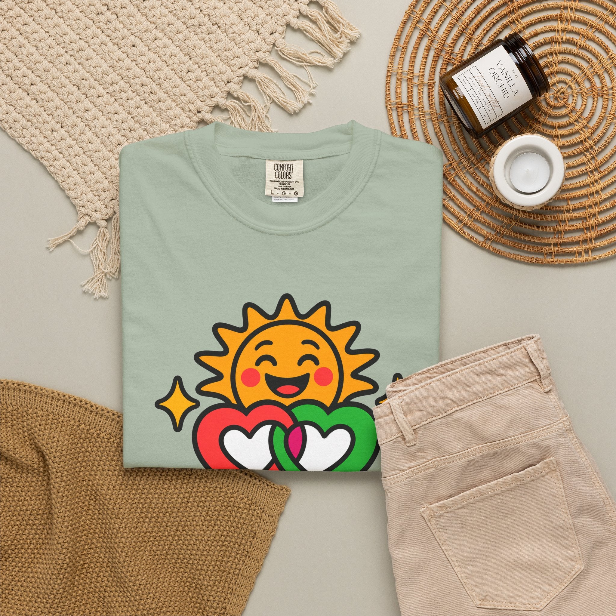 Juntos Brillamos Latino Heritage Heavyweight Tee ☀️❤️