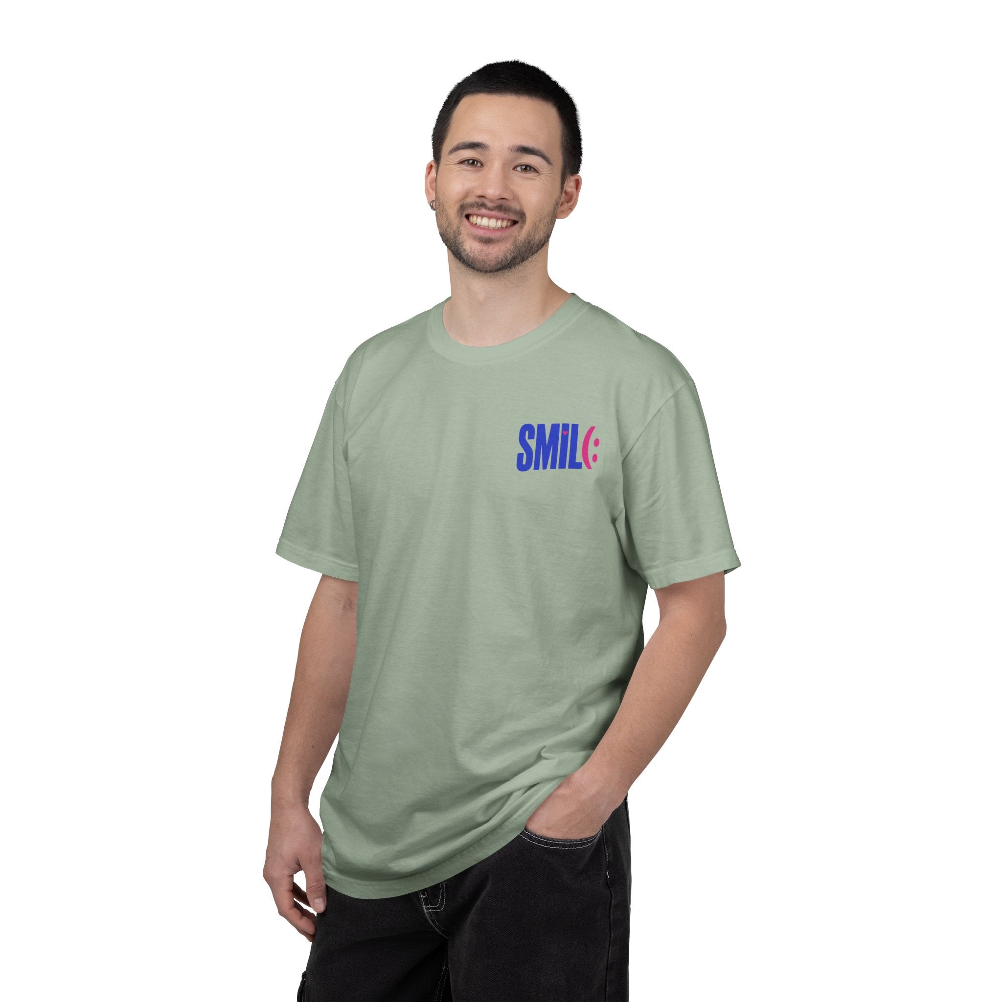 SMIL(: It’s Free Garment-Dyed Graphic Tee