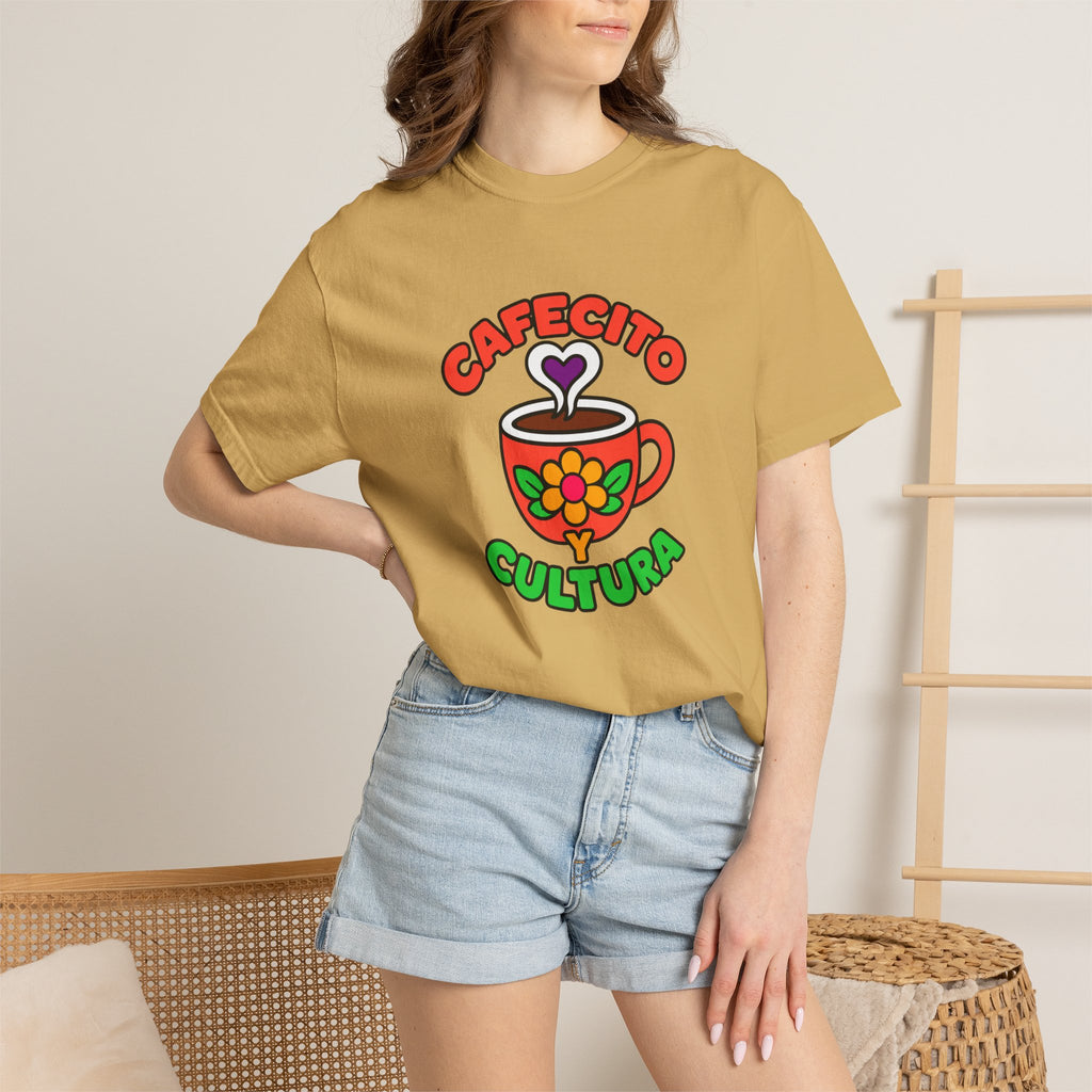 Cafecito Y Cultura Heavyweight Tee ☕🌼