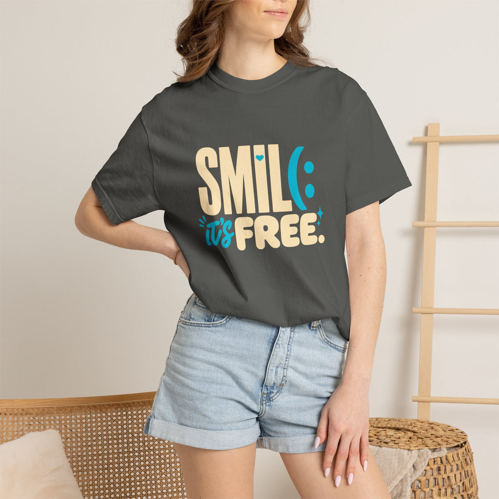 SMIL(: It’s Free Garment-Dyed Graphic Tee