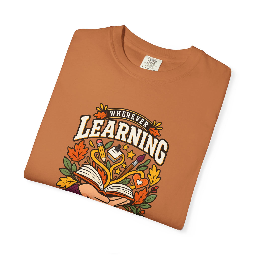 Wherever Learning Needs a Hand Teacher Heavyweight Tee 🍎📚