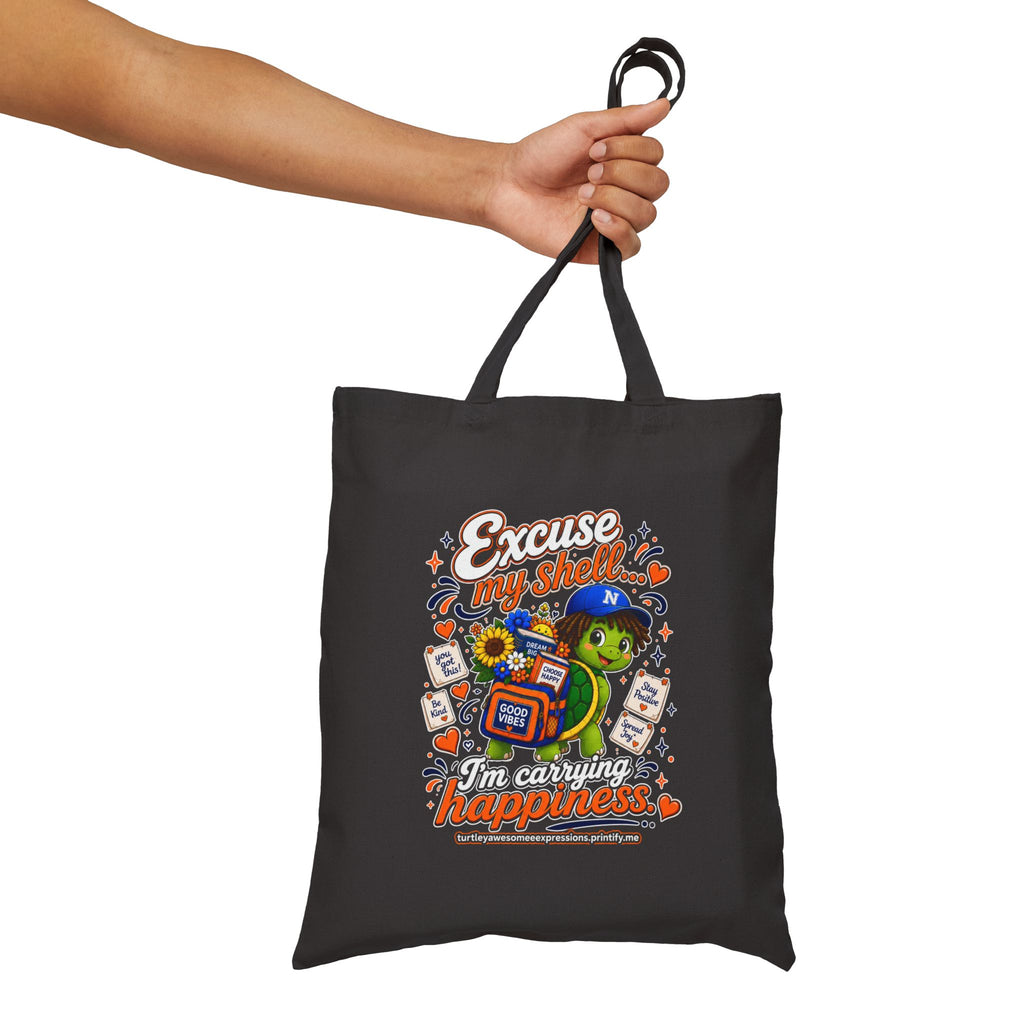 Turtley Awesome Expressions - Canvas Tote, Eco-Friendly Market and Grocery Bag