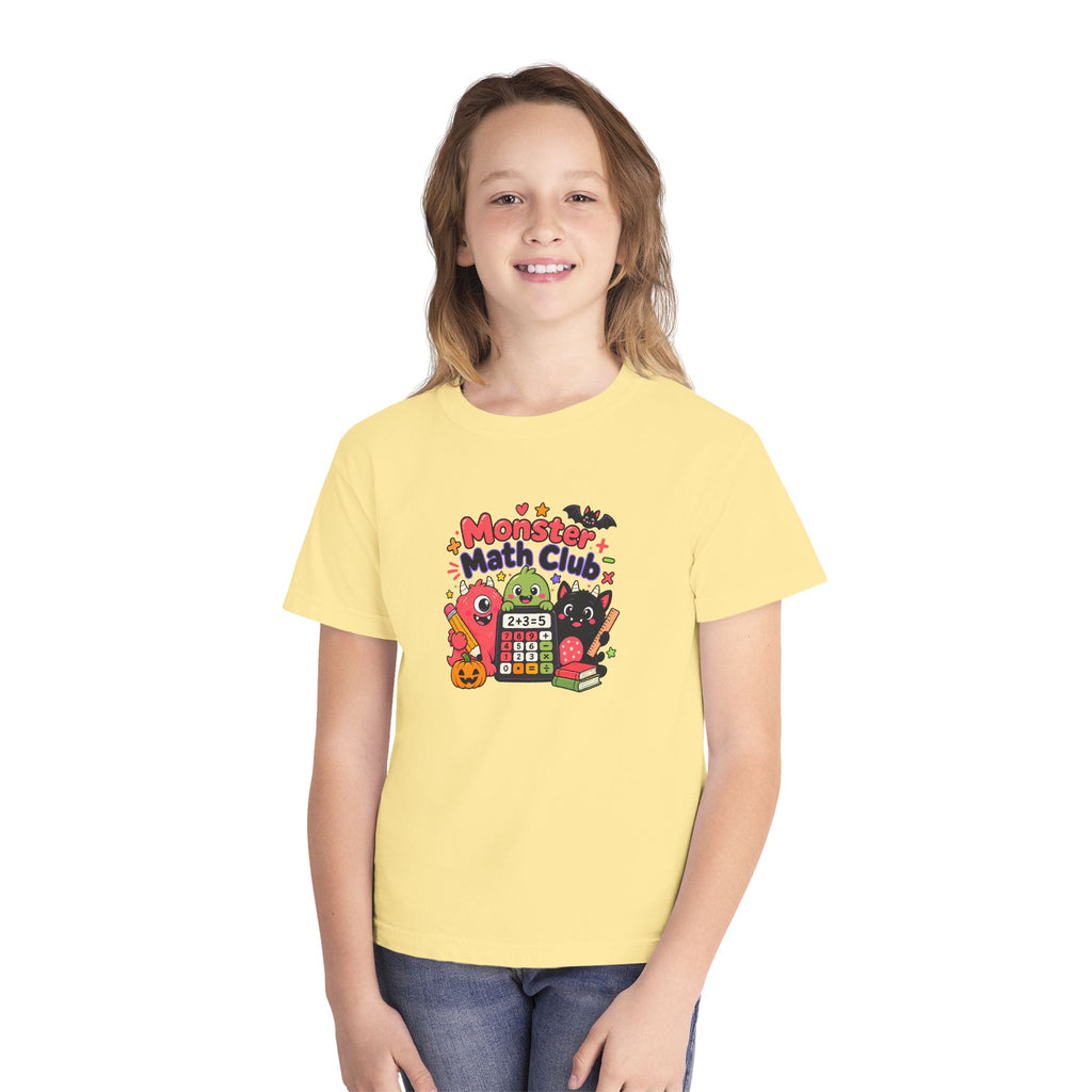 🎃 Monster Math Club Halloween Youth Retro Tee 🧮👻